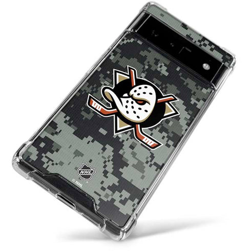 NHL Anaheim Ducks Camo Google Pixel 6 Clear Case
